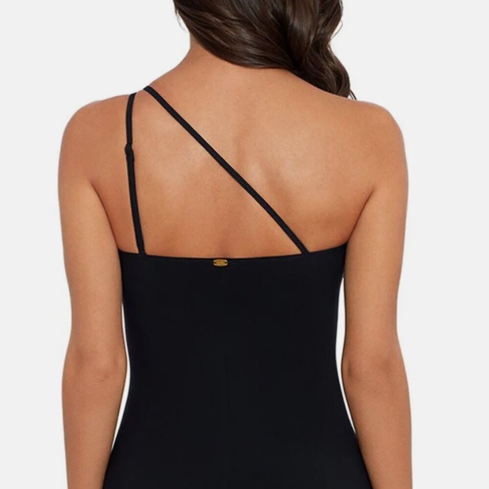 NWT Amoressa by Miraclesuit Elle Dorado 14K One-Piece black swimsuit - Picture 2 of 7